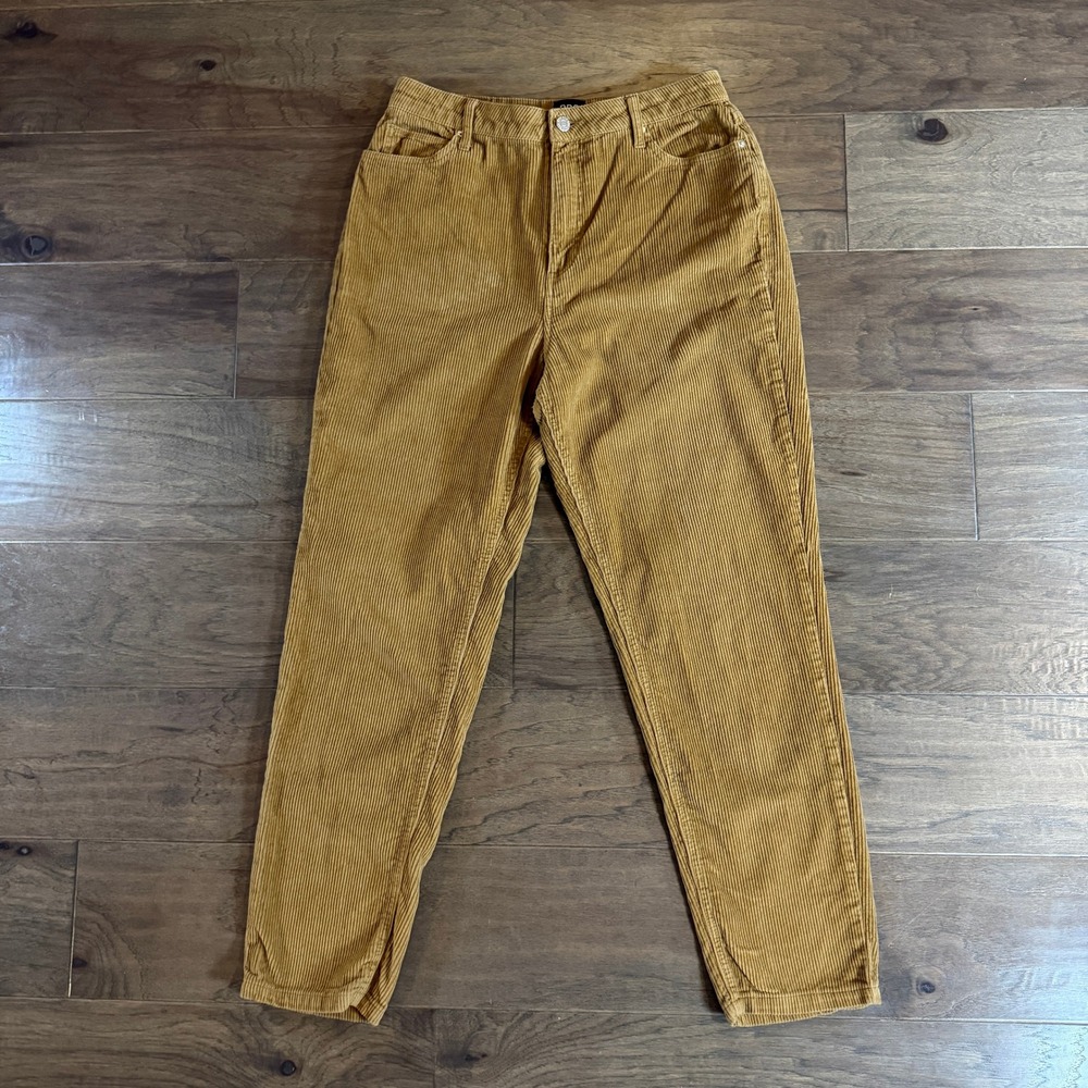 BDG Mom High Rise Mustard Corduroy Pants Size 30 Urban‎ Outfitters